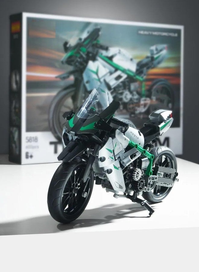 Onecado Technical Building Blocks Varaities Toy for Build and Display, Kid's Room Building Set for Boys and Girls Ages 10 and Up, Scale Model Kit for Kids and Adult(Sport Bike Bricks), Multicolor - Image 2